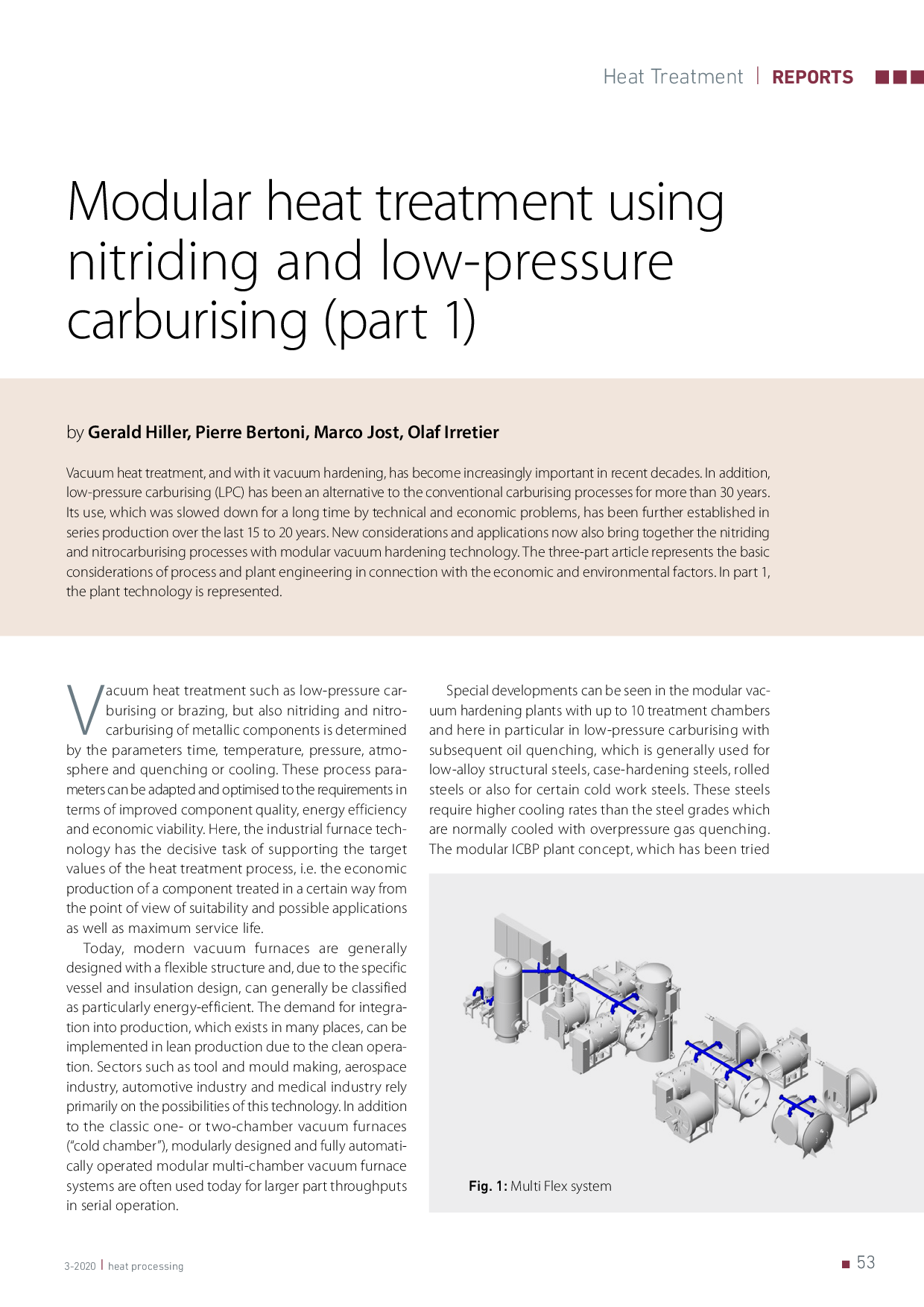 Modular heat treatment using nitriding and low-pressure carburising (part 1)