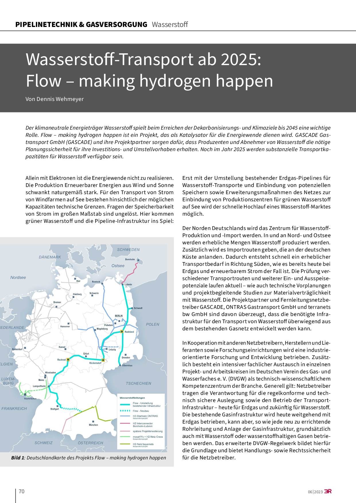 Wasserstoff-Transport ab 2025: Flow – making hydrogen happen