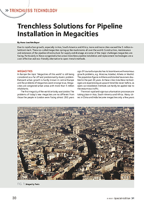 Trenchless Solutions for Pipeline Installation in Megacities