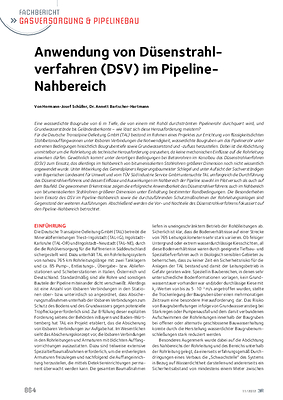 Anwendung von Düsenstrahlverfahren (DSV) im Pipeline-Nahbereich