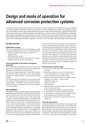 Design and mode of operation for advanced corrosion protection systems