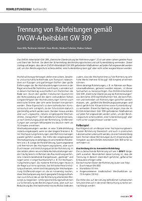 Trennung von Rohrleitungen gemäß DVGW-Arbeitsblatt GW 309