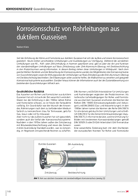 Korrosionsschutz von Rohrleitungen aus duktilem Gusseisen