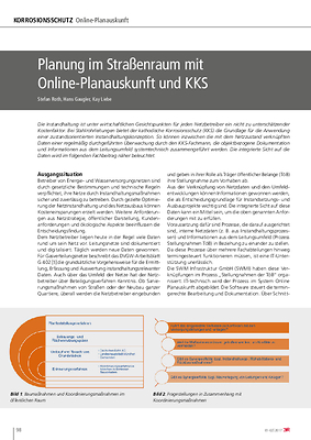 Planung im Straßenraum mit Online-Planauskunft und KKS
