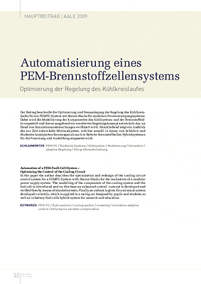 Automatisierung eines PEM-Brennstoffzellensystems