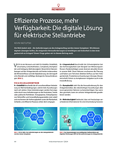 Effiziente Prozesse, mehr Verfügbarkeit: Die digitale Lösung für elektrische Stellantriebe
