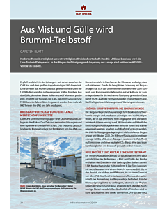 Aus Mist und Gülle wird Brummi-Treibstoff