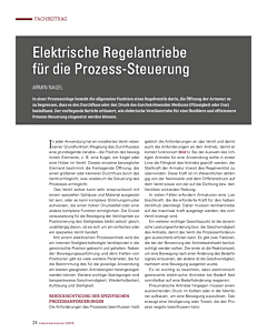 Elektrische Regelantriebe für die Prozess-Steuerung