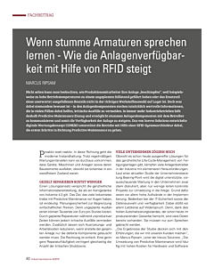 Wenn stumme Armaturen sprechen lernen - Wie die Anlagenverfügbarkeit mit Hilfe von RFID steigt