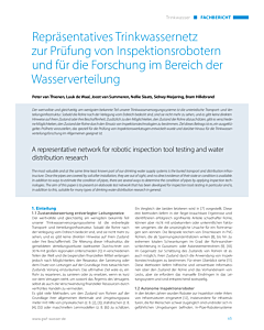 Repräsentatives Trinkwassernetz zur Prüfung von Inspektionsrobotern und für die Forschung im Bereich der Wasserverteilung