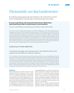 Ökotoxizität von Bachsedimenten