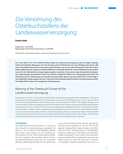 Die Verrohrung des Osterbuchstollens der Landeswasserversorgung