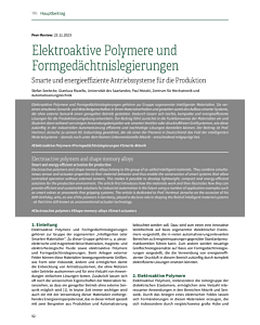 Elektroaktive Polymere und Formgedächtnislegierungen