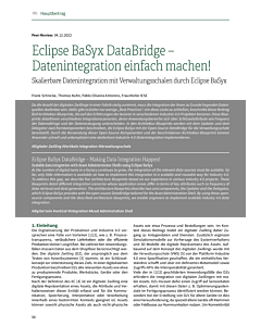 Eclipse BaSyx DataBridge – Datenintegration einfach machen!
