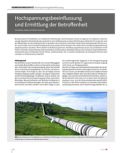 Hochspannungsbeeinflussung und Ermittlung der Betroffenheit