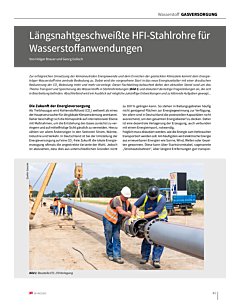Längsnahtgeschweißte HFI-Stahlrohre für Wasserstoffanwendungen