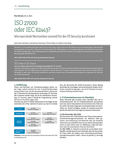 ISO 27000 oder IEC 62443?