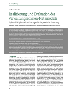 Realisierung und Evaluation des Verwaltungsschalen-Metamodells