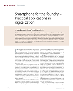 Smartphone for the foundry – Practical applications in digitalization