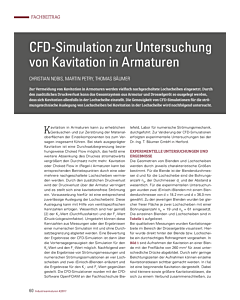 CFD-Simulation zur Untersuchung von Kavitation in Armaturen