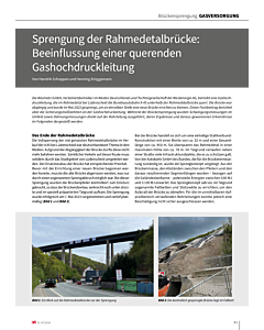 Sprengung der Rahmedetalbrücke: Beeinflussung einer querenden Gashochdruckleitung
