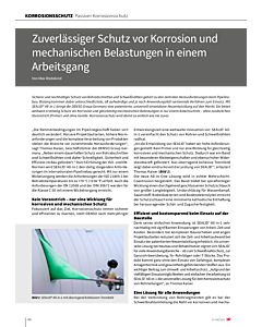 Zuverlässiger Schutz vor Korrosion und mechanischen Belastungen in einem Arbeitsgang