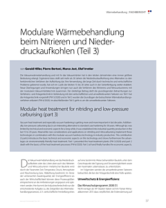 Modulare Wärmebehandlung beim Nitrieren und Niederdruckaufkohlen (Teil 3)