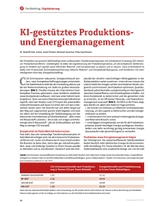 KI-gestütztes Produktions- und Energiemanagement