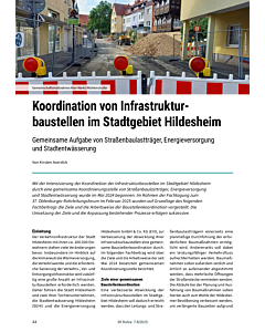 Koordination von Infrastrukturbaustellen im Stadtgebiet Hildesheim