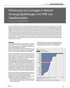 Erkennung von Leckagen in Wasserversorgungsleitungen mit Hilfe von Satellitendaten