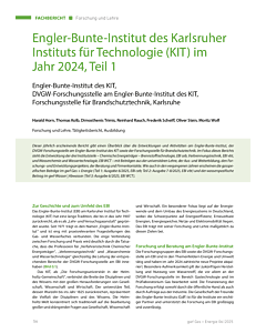 Engler-Bunte-Institut des Karlsruher Instituts für Technologie (KIT) im Jahr 2024, Teil 1