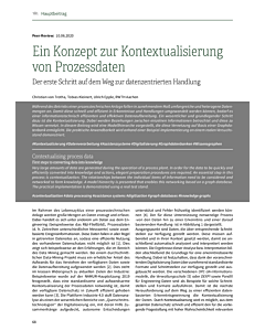 Ein Konzept zur Kontextualisierung von Prozessdaten