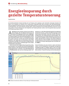 Energieeinsparung durch gezielte Temperatursteuerung