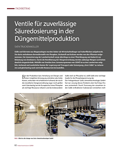 Ventile für zuverlässige Säuredosierung in der Düngemittelproduktion
