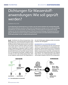 Dichtungen für Wasserstoffanwendungen: Wie soll geprüft werden?