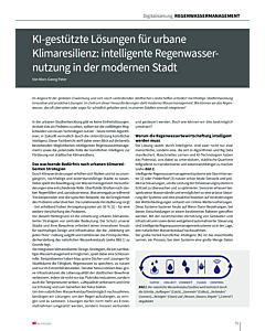 KI-gestützte Lösungen für urbane Klimaresilienz: intelligente Regenwassernutzung in der modernen Stadt