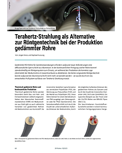 Terahertz-Strahlung als Alternative zur Röntgentechnik bei der Produktion gedämmter Rohre