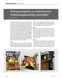 Hochspannungstests an Isolierflanschen: Verbesserungspotentiale ausschöpfen