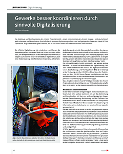 Gewerke besser koordinieren durch sinnvolle Digitalisierung