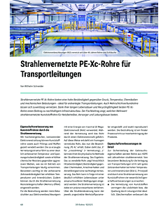 Strahlenvernetzte PE-Xc-Rohre für Transportleitungen