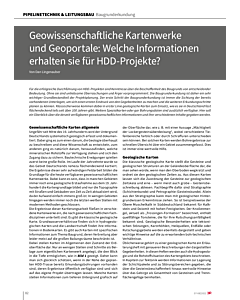 Geowissenschaftliche Kartenwerke und Geoportale: Welche Informationen erhalten sie für HDD-Projekte?