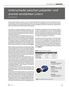 Unterschiede zwischen polyester- und aramid-verstärkten Linern