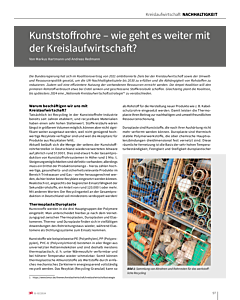 Kunststoffrohre – wie geht es weiter mit der Kreislaufwirtschaft?