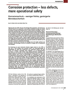 Corrosion protection - less defects, more operational safety