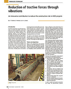 Reduction of tractive forces through vibrations