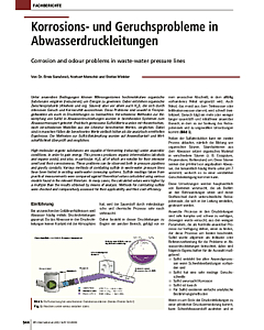 Korrosions- und Geruchsprobleme in Abwasserdruckleitungen