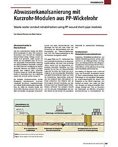 Abwasserkanalsanierung mit Kurzrohr-Modulen aus PP-Wickelrohr