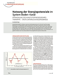 Nutzung der Energiepotenziale im System Boden-Kanal