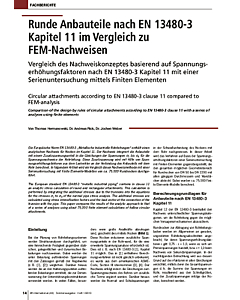 Runde Anbauteile nach EN?13480-3 Kapitel 11 im Vergleich zu FEM-Nachweisen
