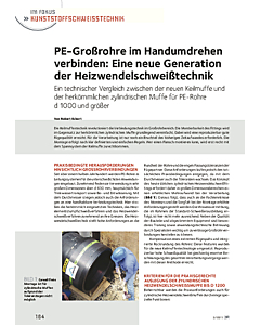 PE-Großrohre im Handumdrehen verbinden: Eine neue Generation der Heizwendelschweißtechnik